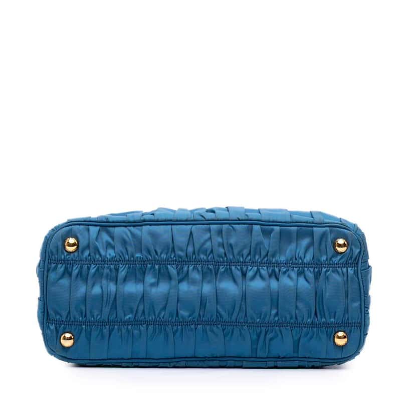 Prada Tessuto Gaufre Satchel Blue Good condition - Inside View