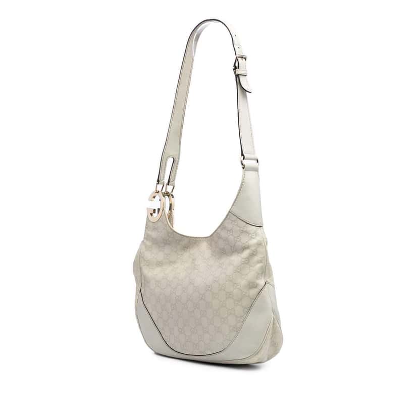 Gucci Guccissima Charlotte Crossbody White Leather Very good condition - Back View