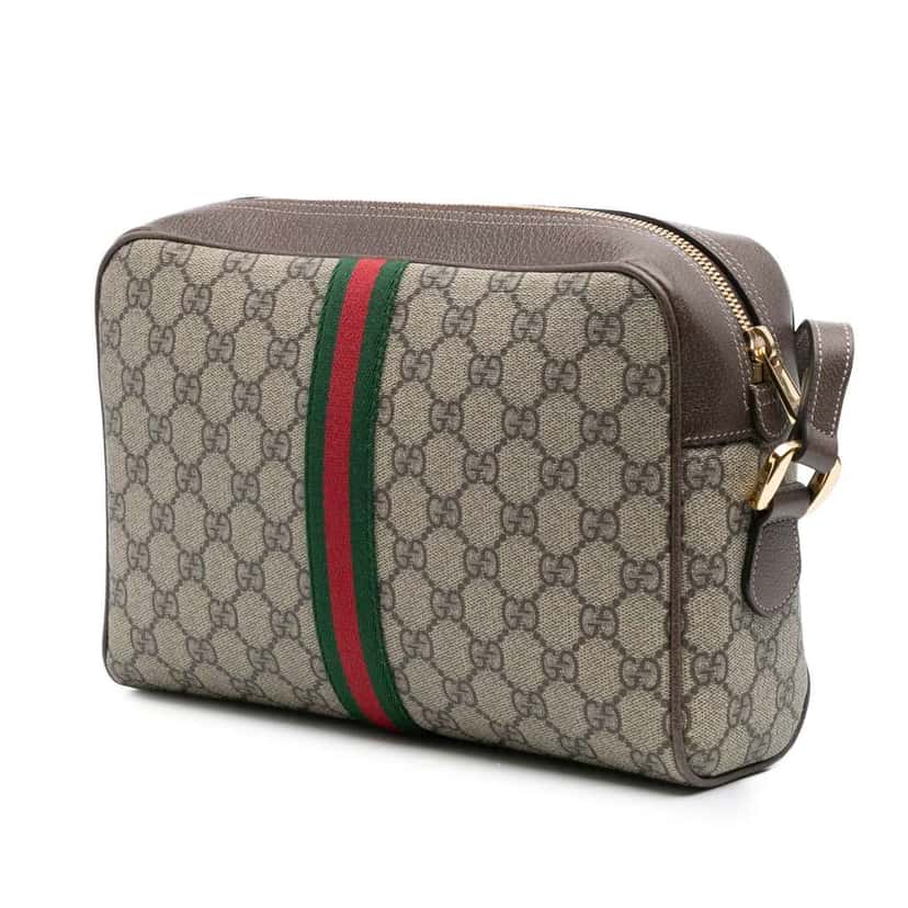 Gucci GG Supreme Ophidia Crossbody Brown Canvas Good condition - Back View