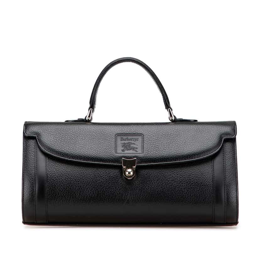 Burberry Leather Handbag Black Leather Good condition - Front View