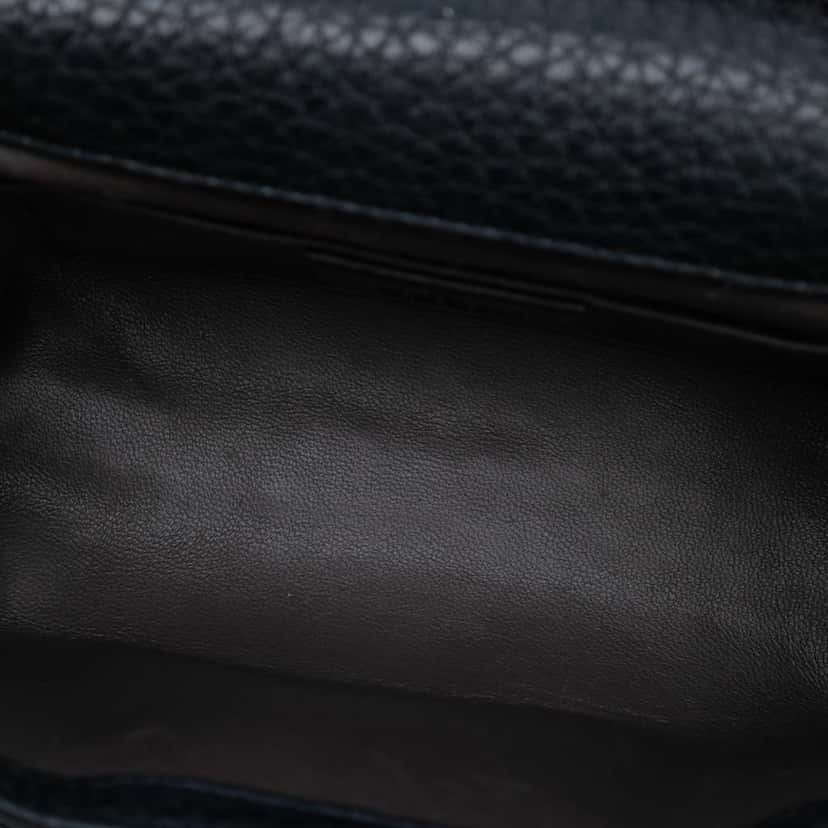 Gucci Small Leather Studded Miss Bamboo Crossbody Black Leather Good condition - Model View
