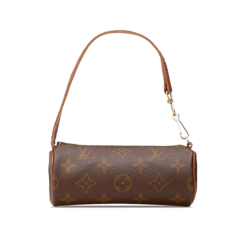 Louis Vuitton Monogram Papillon Pochette Brown Canvas Good condition - Front View