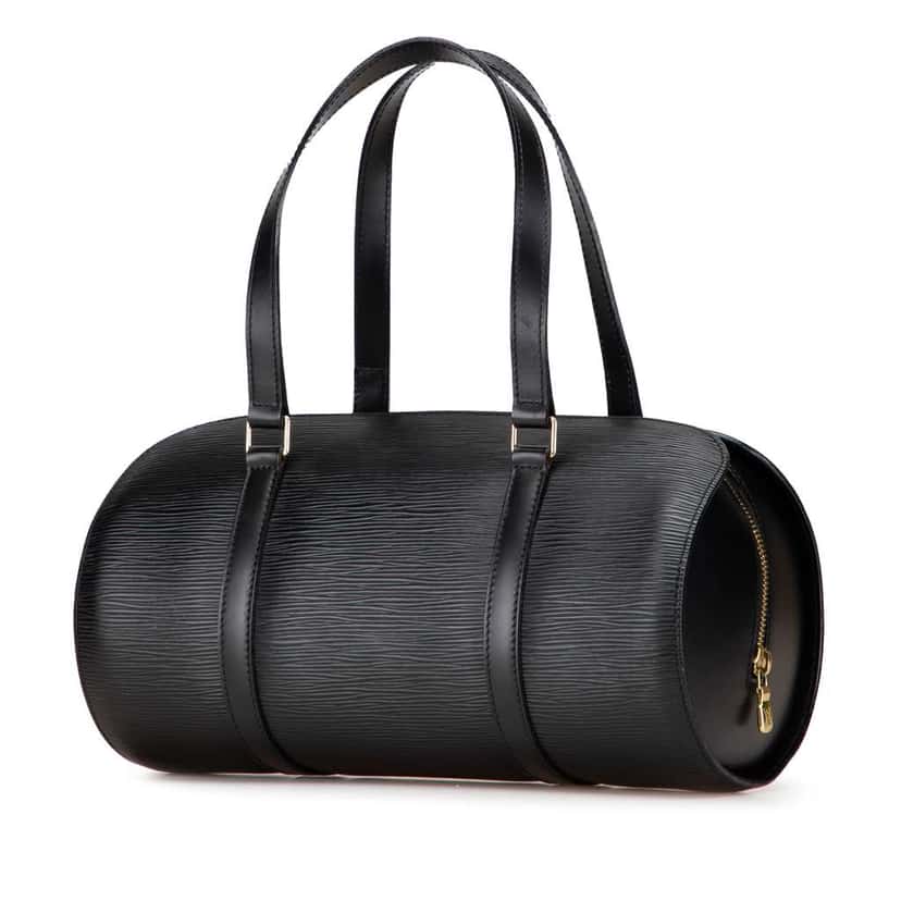 Louis Vuitton Epi Soufflot Black Leather Good condition - Back View