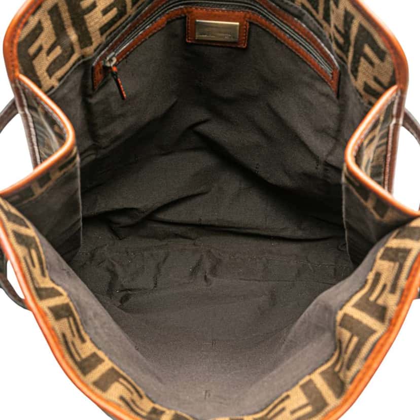Fendi Zucca Canvas Tote Brown Canvas Good condition - Model View