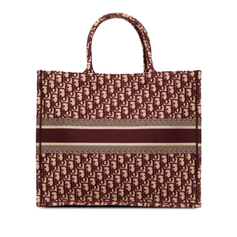 Dior Large Oblique Canvas Book Tote Red Canvas Good condition - Inside View