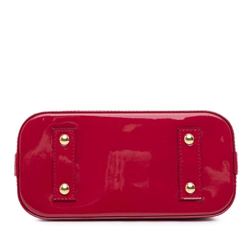 Louis Vuitton Monogram Vernis Alma BB Pink Leather Good condition - Inside View