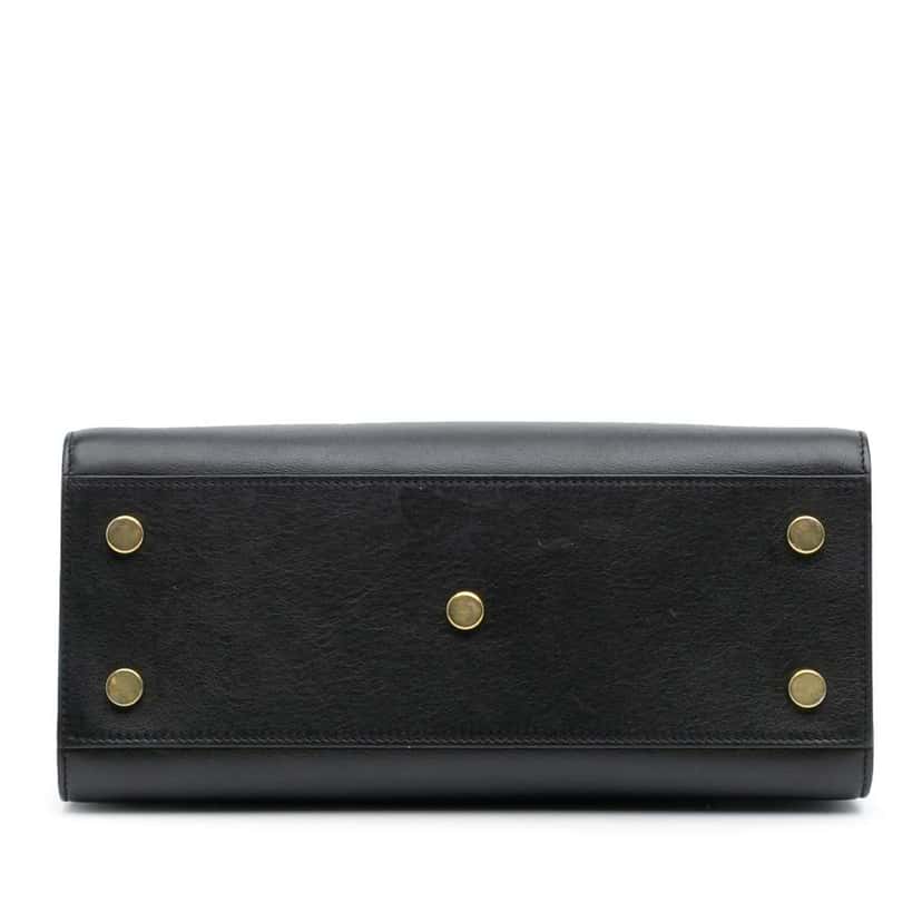 Saint Laurent Baby Leather Sac De Jour Satchel Black Leather Good condition - Inside View