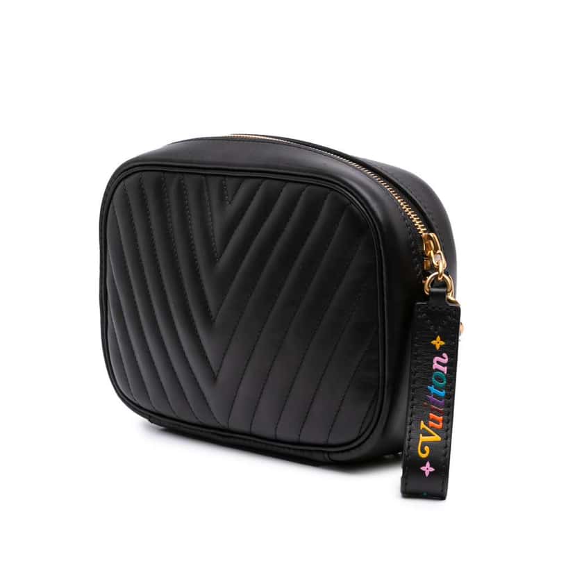Louis Vuitton New Wave Camera Bag Black Leather Good condition - Back View