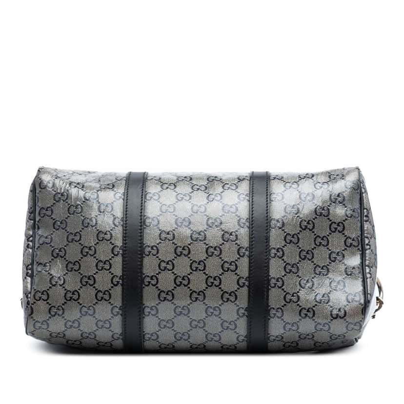 Gucci GG Crystal Joy Boston Bag Grey Canvas Good condition - Inside View