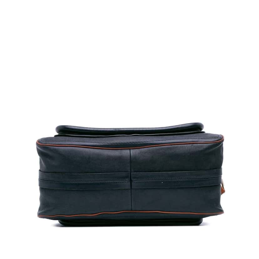 Chloé Medium Leather Paraty Satchel Blue Leather Good condition - Inside View