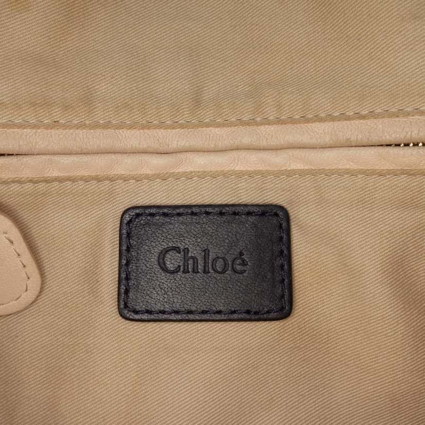 Chloé Medium Leather Paraty Satchel Blue Leather Good condition - Box View