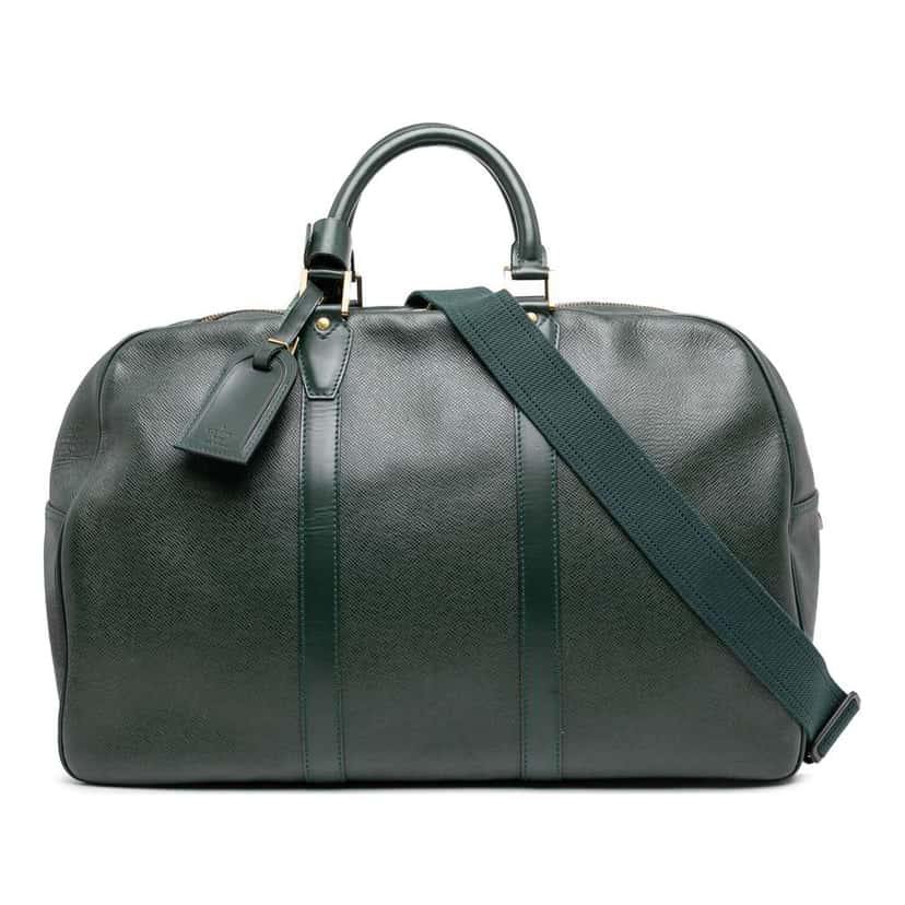 Louis Vuitton Taiga Kendall PM Green Leather Good condition - Front View