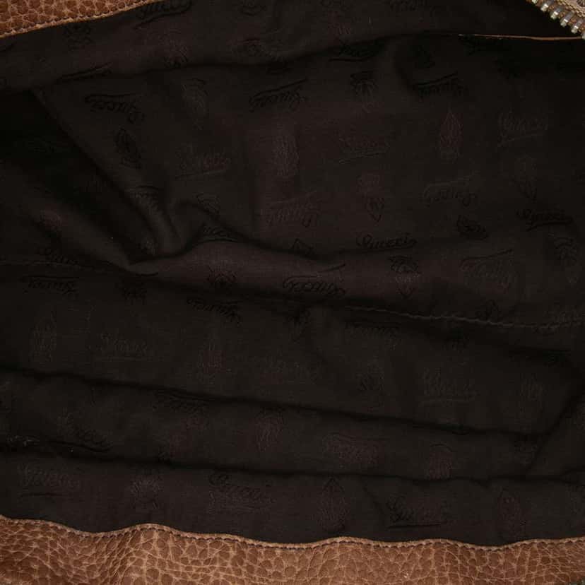 Gucci Medium GG Canvas Bamboo Bar Tote Brown Canvas Good condition - Model View