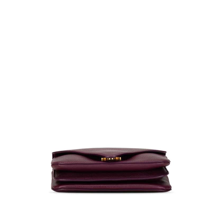 Bottega Veneta Mount Envelope Chain Bag Purple Leather Good condition - Model View
