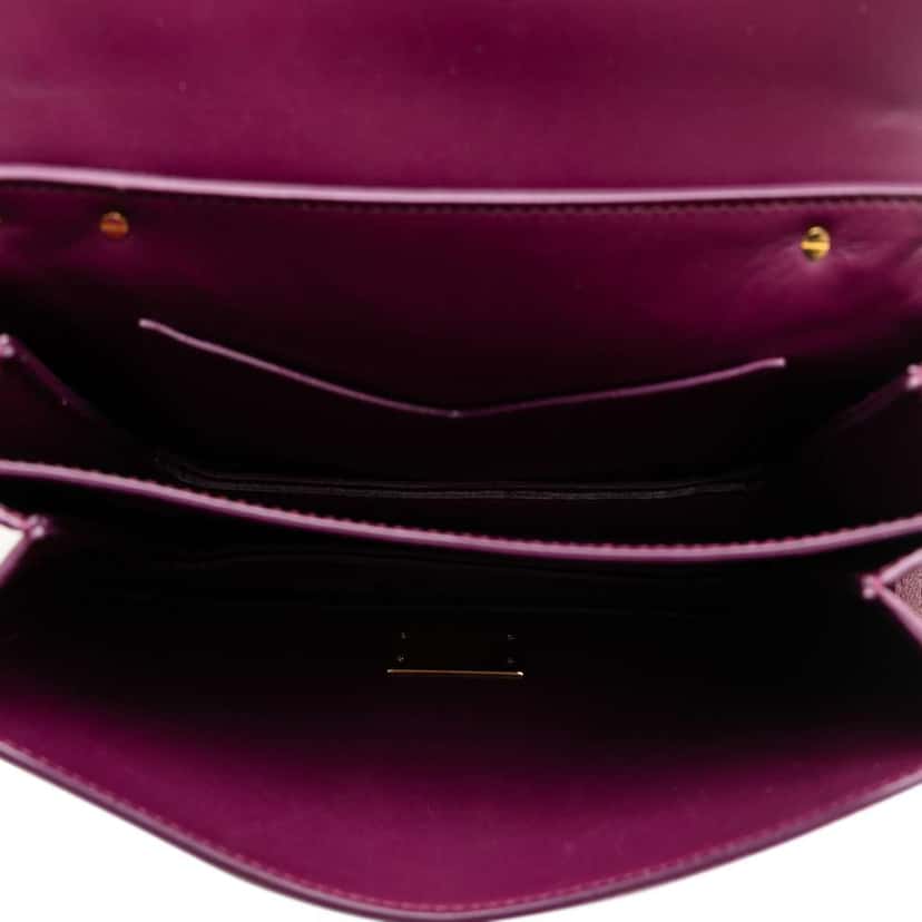 Bottega Veneta Mount Envelope Chain Bag Purple Leather Good condition - Box View