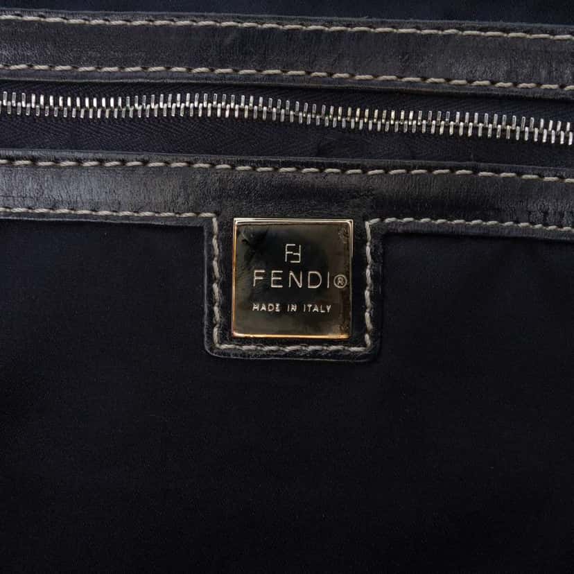 Fendi Zucchino Canvas Tote Grey Canvas Good condition - Box View