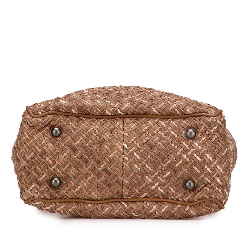 Bottega Veneta Calfskin Intrecciato Paglia Tote Brown Leather Very good condition - Inside View