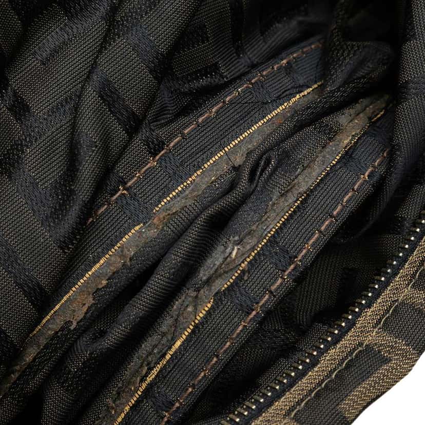 Fendi Mini Zucca Canvas Peekaboo Defender Brown Canvas Fair condition - Box View