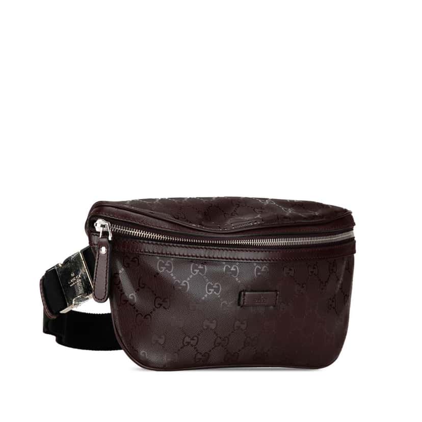 Gucci GG Imprime Belt Bag Red Canvas Good condition - Back View