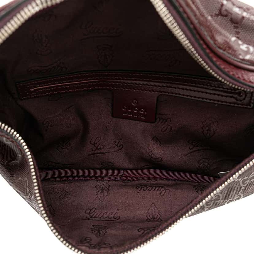 Gucci GG Imprime Belt Bag Red Canvas Good condition - Box View