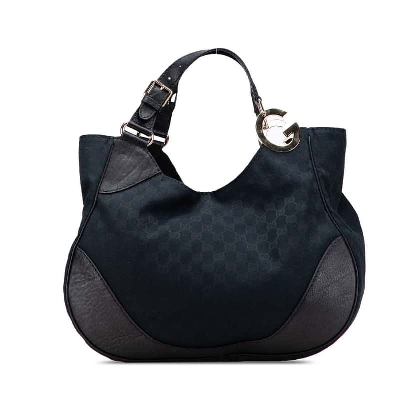 Gucci GG Canvas Charlotte Tote Blue Canvas Good condition - Front View