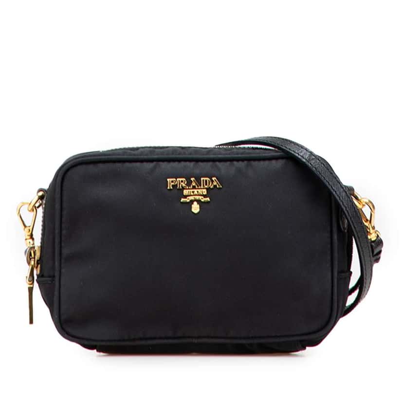 Prada Tessuto Camera Bag Black Good condition - Front View