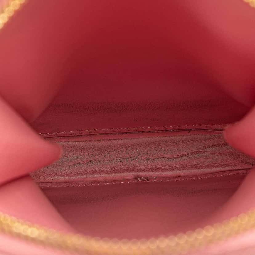 Prada Mini Saffiano Crossbody Phone Pouch Pink Leather Good condition - Box View