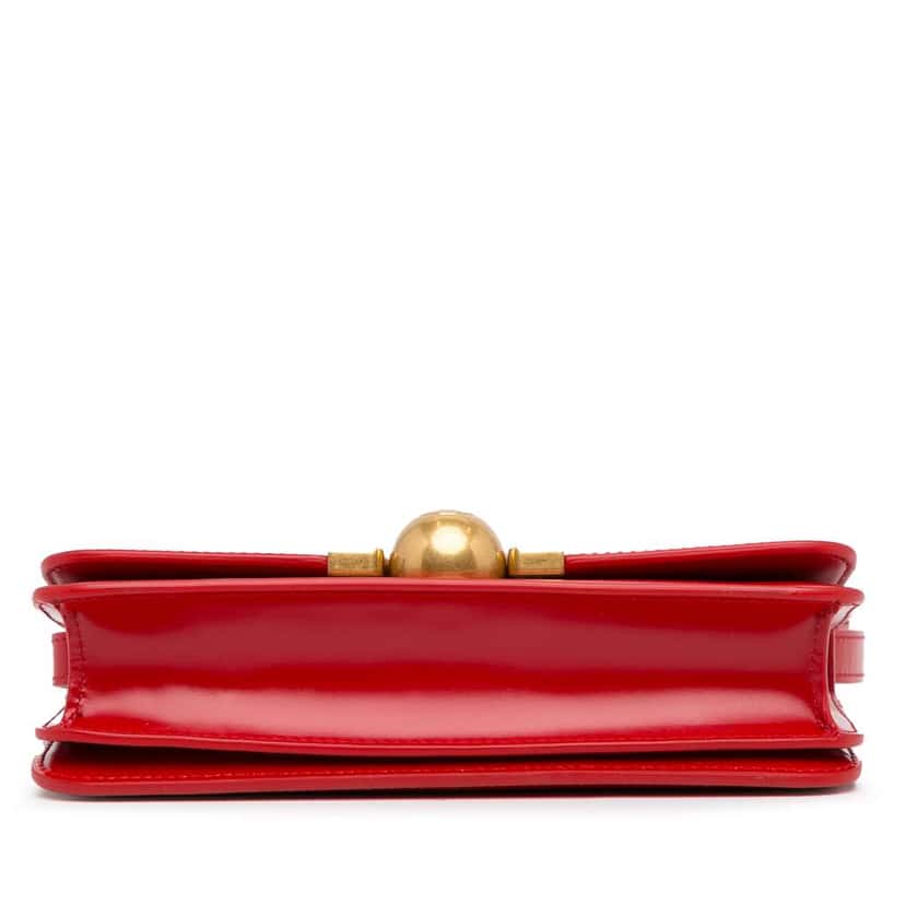 Bottega Veneta Mini BV Classic Crossbody Red Leather Good condition - Box View