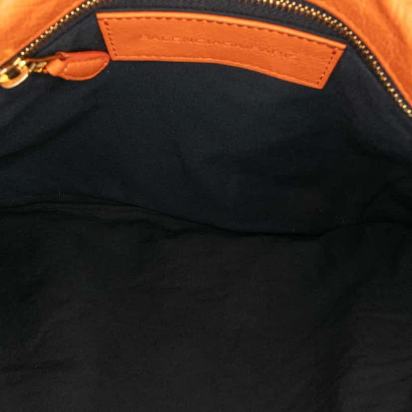Balenciaga Lambskin Motocross Giant 12 Envelope Clutch Orange Leather Good condition - Model View