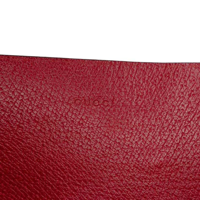 Gucci Leather Bamboo Convertible Top Handle Bag Red Leather Very good condition - Box View