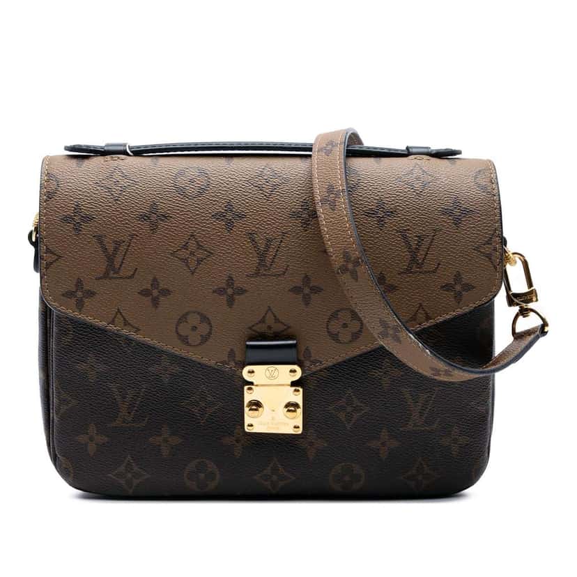 Louis Vuitton Monogram Reverse Pochette Metis Brown Good condition - Front View