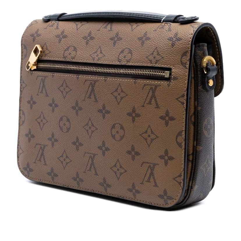 Louis Vuitton Monogram Reverse Pochette Metis Brown Good condition - Back View