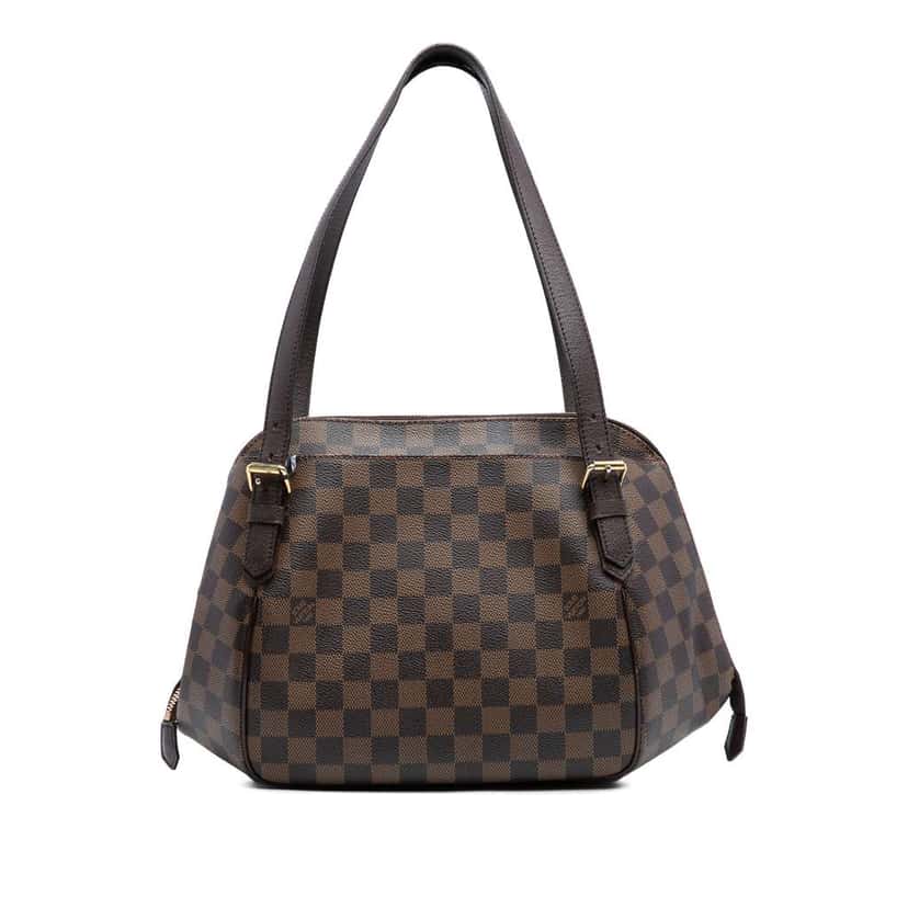 Louis Vuitton Damier Ebene Belem MM Brown Good condition - Front View