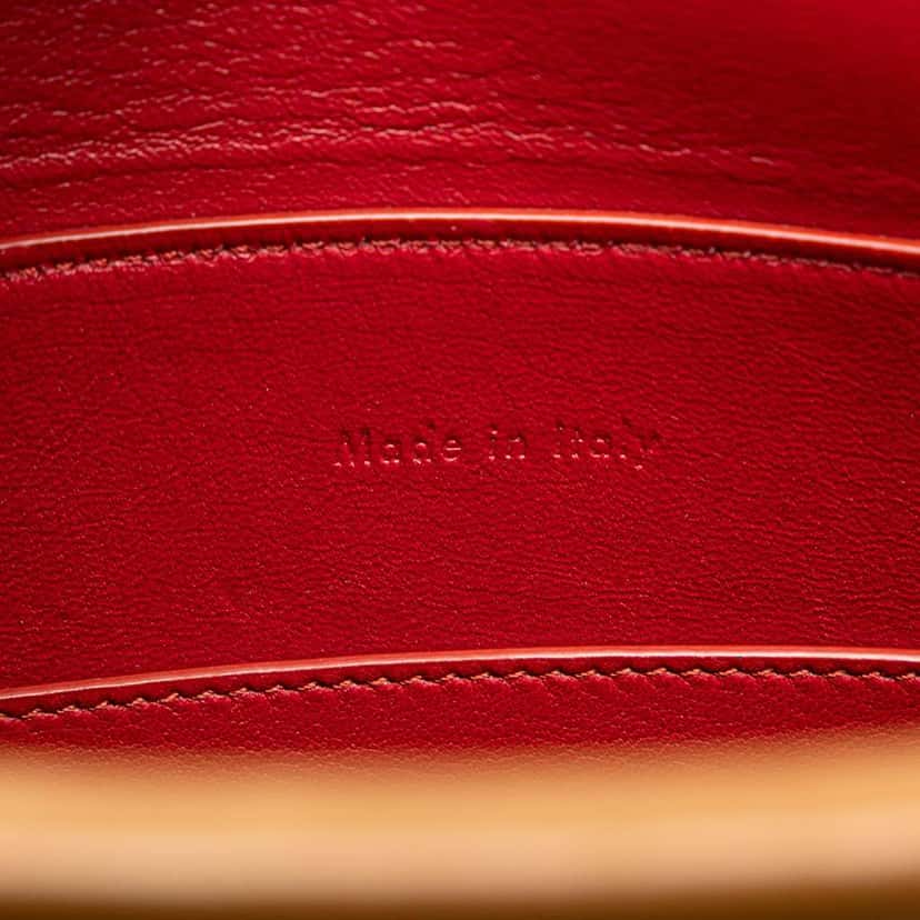 Celine Smooth Calfskin Clasp Bucket Bag Brown Leather Good condition - Box View