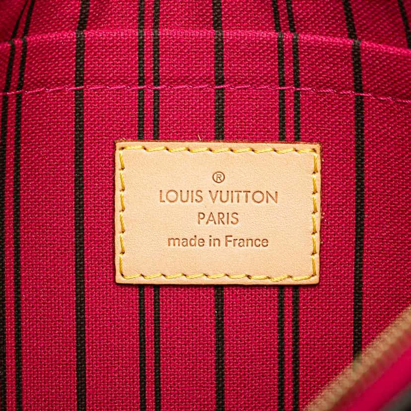 Louis Vuitton Monogram Neverfull Pouch Brown Good condition - Box View