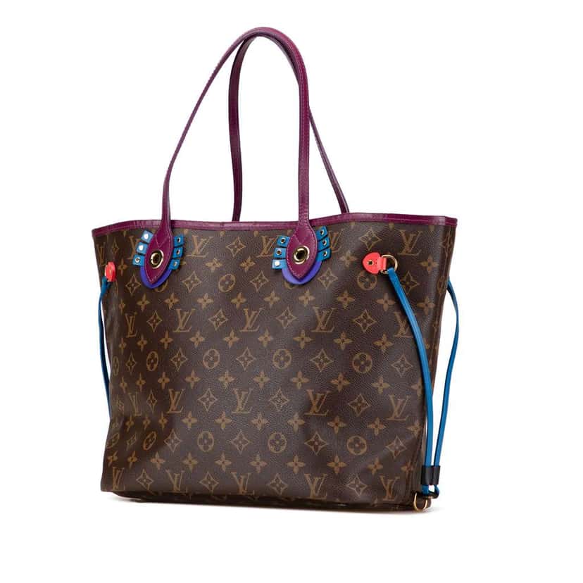 Louis Vuitton Monogram Totem Neo Neverfull MM Brown Good condition - Back View