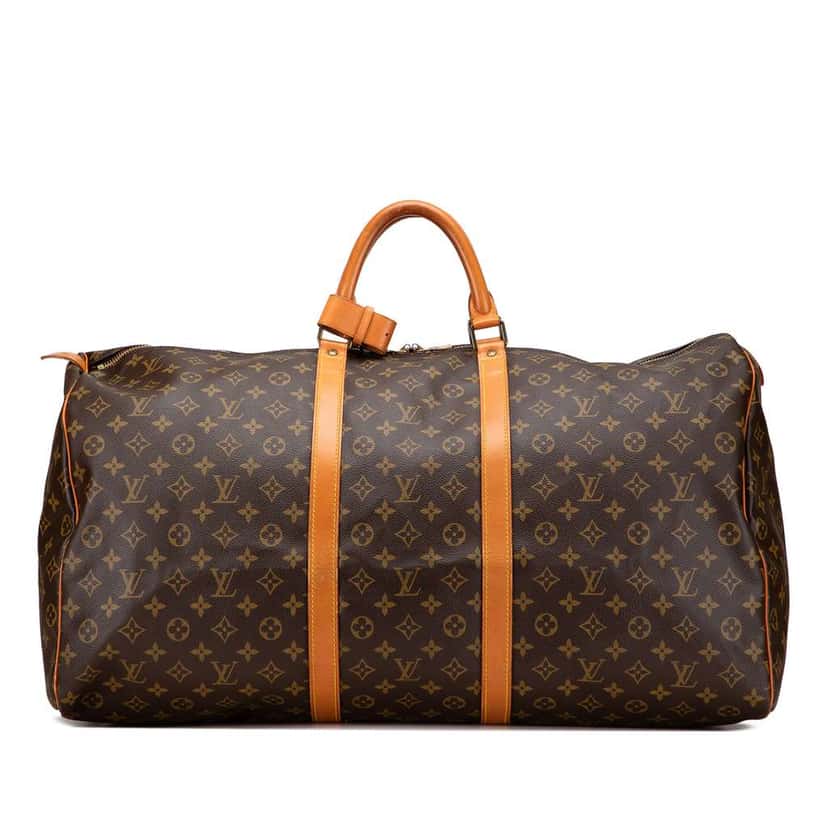 Louis Vuitton Monogram Keepall 60 Brown Good condition - Front View