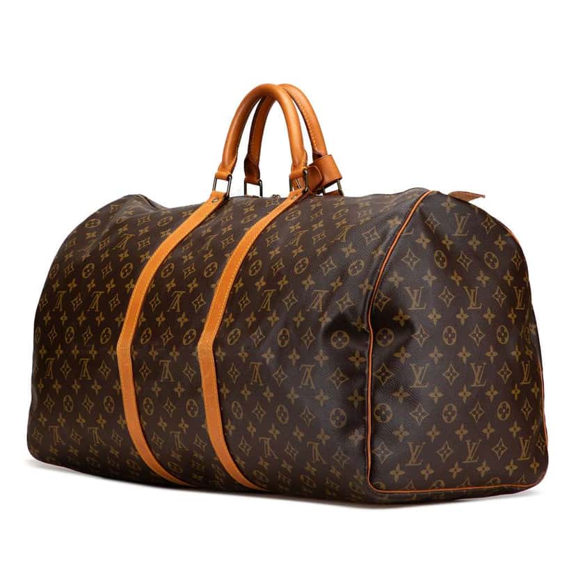 Louis Vuitton Monogram Keepall 60 Brown Good condition - Back View