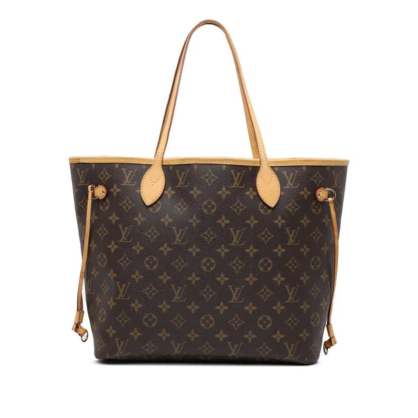 Louis Vuitton Monogram Neverfull MM Brown Fair condition - Front View