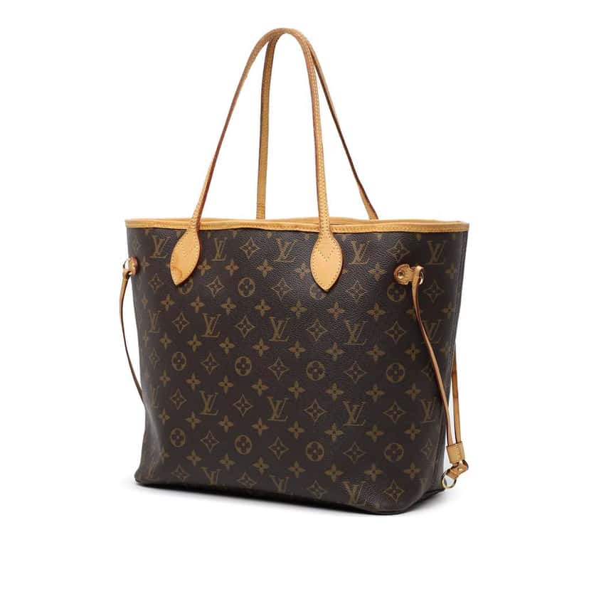 Louis Vuitton Monogram Neverfull MM Brown Fair condition - Back View