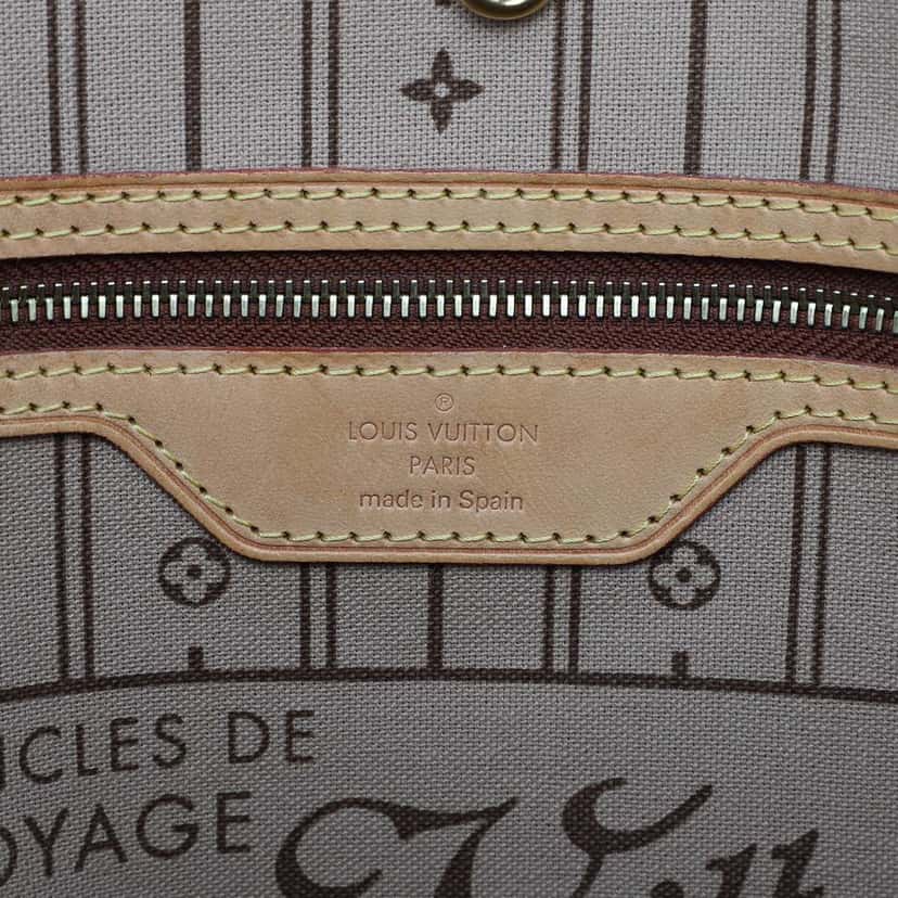 Louis Vuitton Monogram Neverfull MM Brown Fair condition - Box View