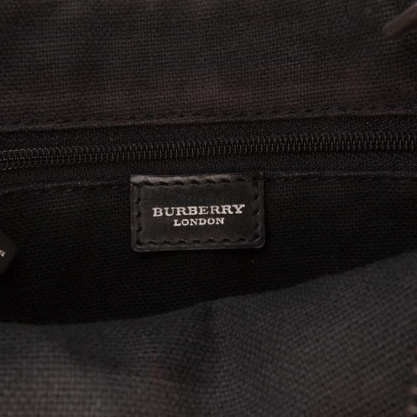 Burberry House Check Coated Canvas Crossbody Brown Canvas Good condition - Box View