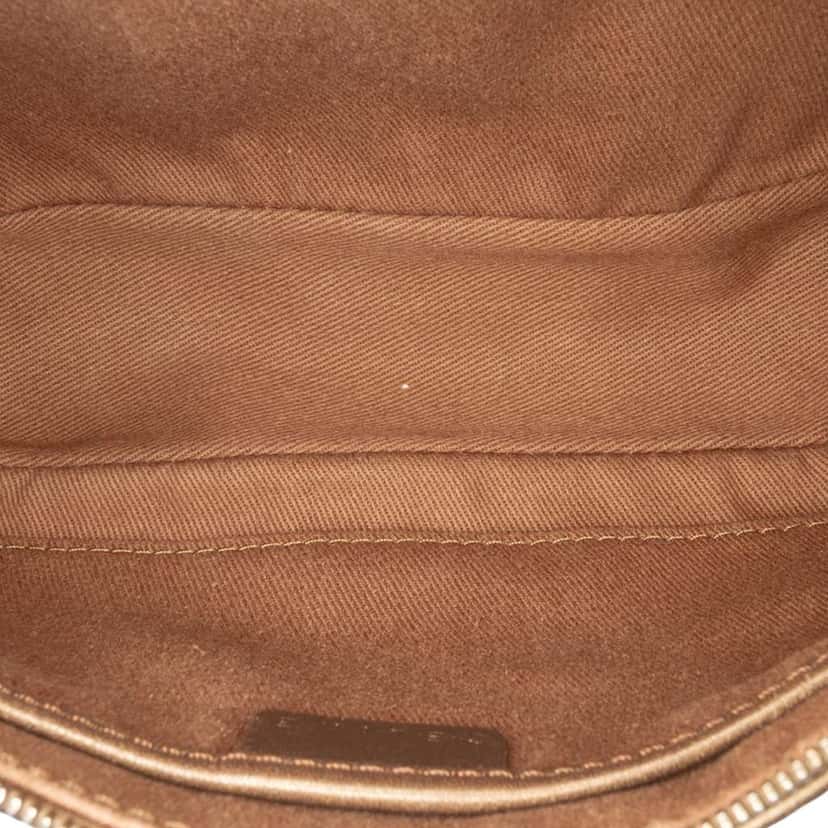 Celine C Macadam Canvas Shoulder Bag Brown Canvas Good condition - Model View