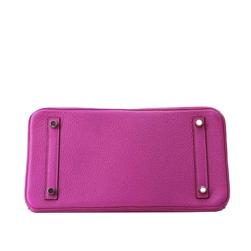 Hermès Clemence Birkin Retourne 30 Pink Leather Good condition - Inside View