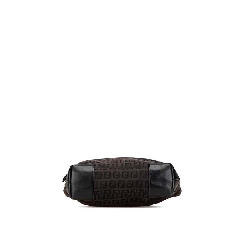 Fendi Zucchino Canvas Chef Front Pocket Shopping Tote Brown Canvas Good condition - Inside View