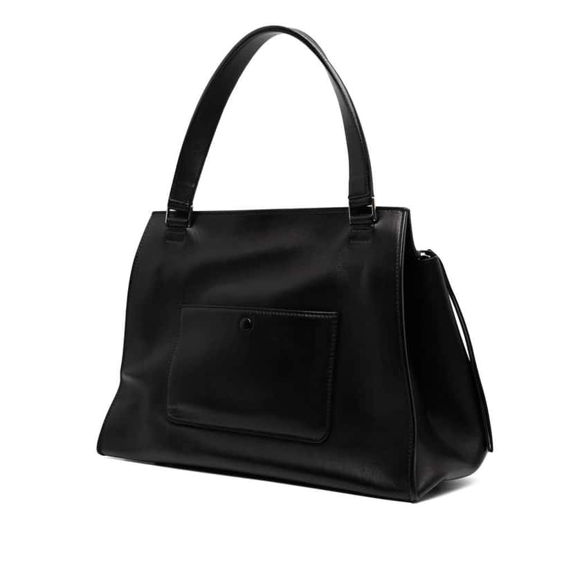 Celine Medium Bicolor Leather Edge Handbag White Leather Good condition - Back View