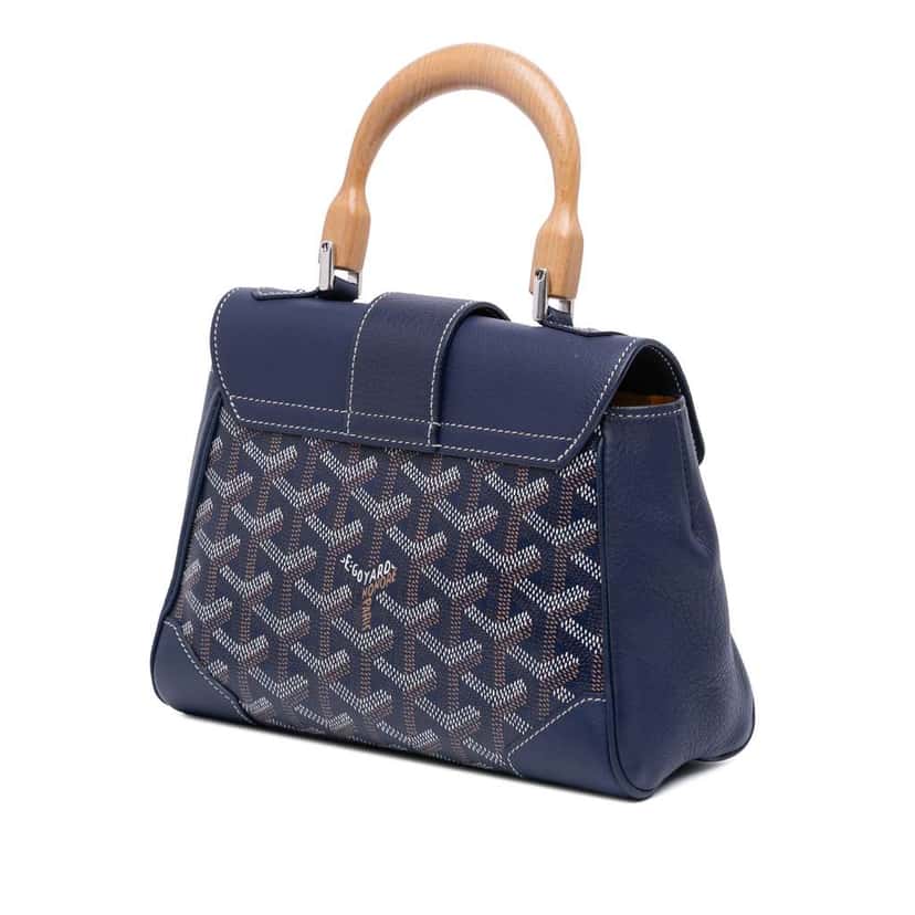 Goyard Mini Goyardine Saigon Souple Blue Canvas Good condition - Back View