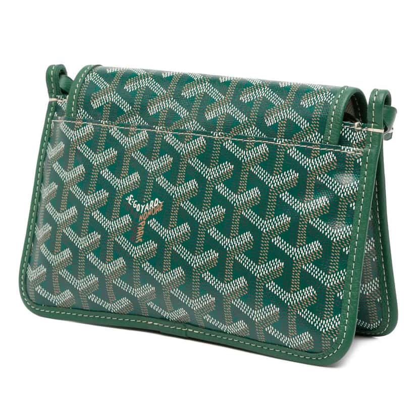 Goyard Goyardine Plumet Pocket Wallet Green Canvas Good condition - Back View