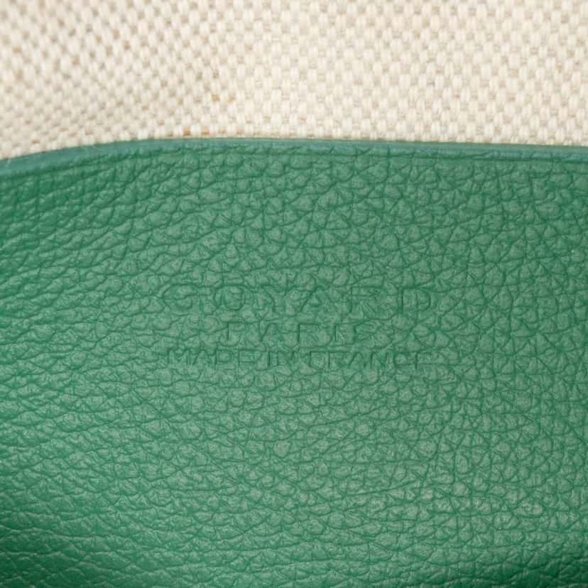 Goyard Goyardine Plumet Pocket Wallet Green Canvas Good condition - Box View