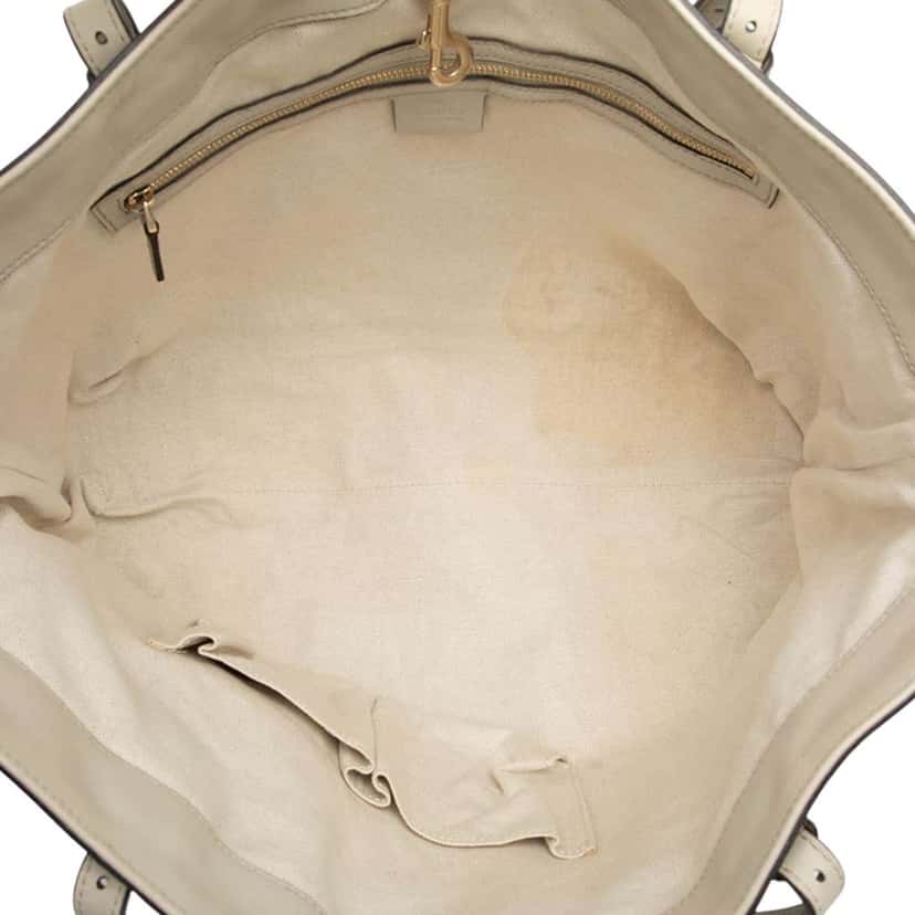 Gucci Microguccissima Nice Tote White Leather Good condition - Model View